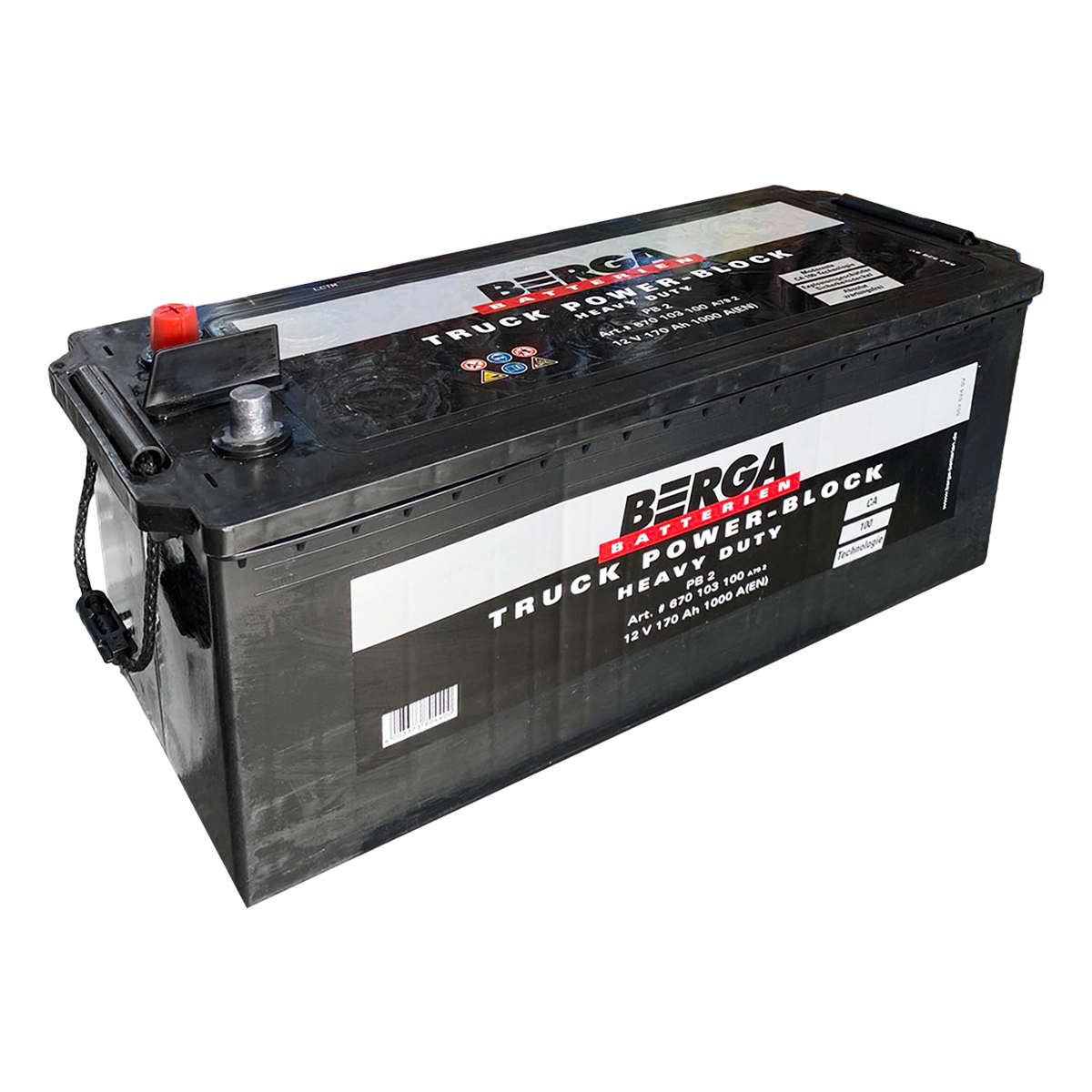 Акумулятор BERGA Truck Power Block 170Ah бокова(+/-) (1000EN)